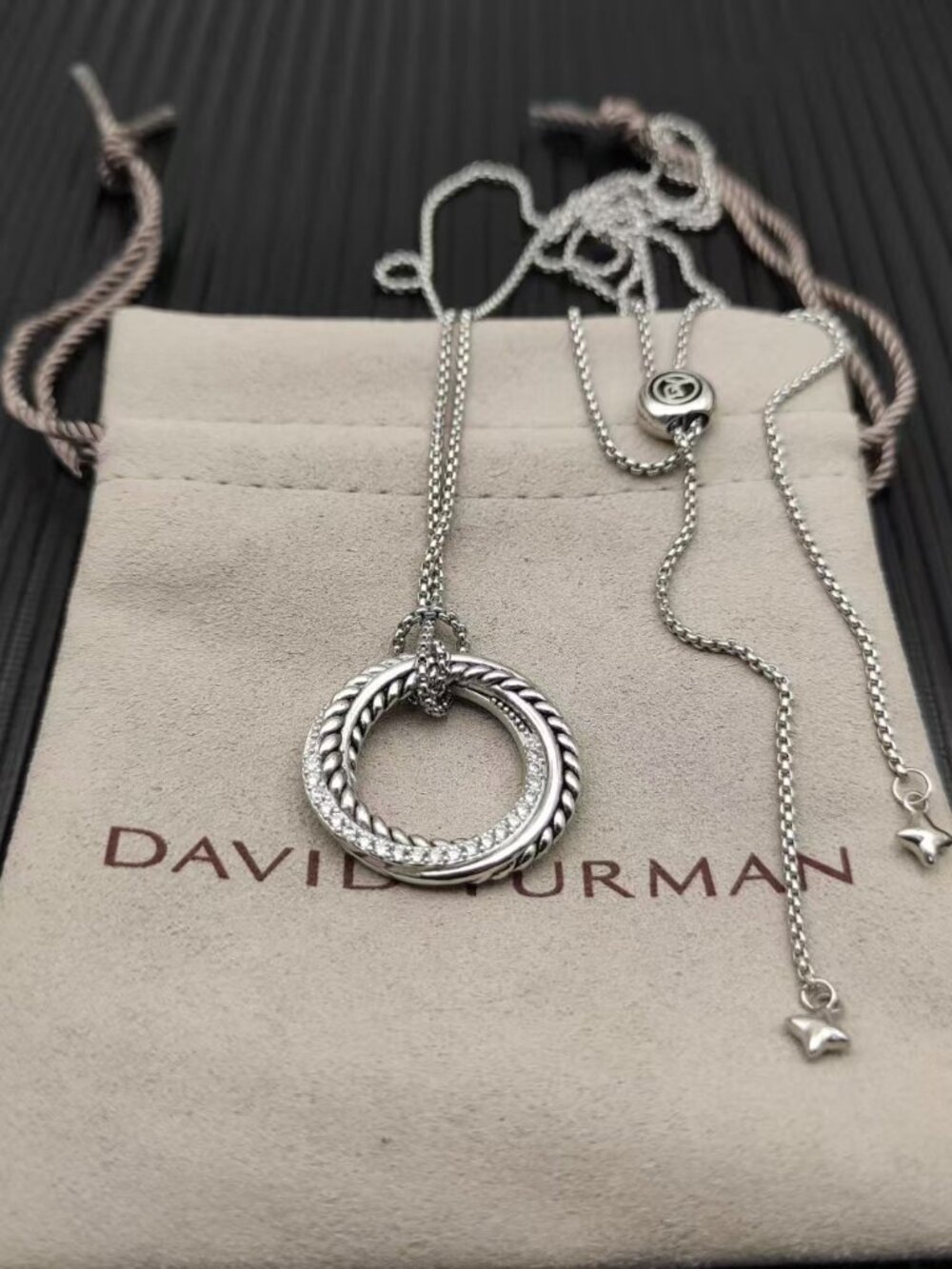 DAVID YURMAN Silver Ring Necklace